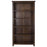 Boston Dark Wood Tall Bookcase - The Furniture Mega Store 