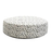 Aaron Round Accent Footstool - Choice Of Static or Swivel Base - The Furniture Mega Store 