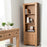 Breeze Oak Tall Bookcase - The Furniture Mega Store 