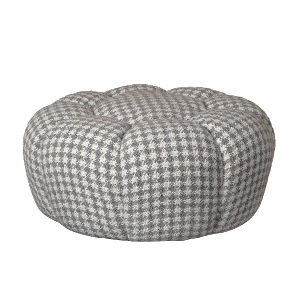 Curve Bubble Ottoman - Choice Of Fabrics - The Furniture Mega Store 