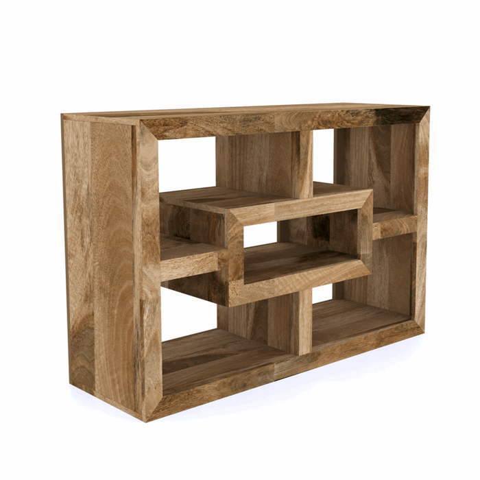 Cuban Mango Wood Open TV Cabinet - The Furniture Mega Store 