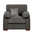 Dexter Armchair & Love Chair Collection - Choice Of Fabrics & Feet - The Furniture Mega Store 