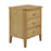 Bath Oak 3 Drawer Bedside Cabinet - The Furniture Mega Store 