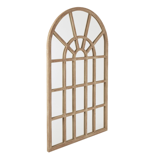 Grove Collection Arched Paned Wall Mirror - 150cm Tall