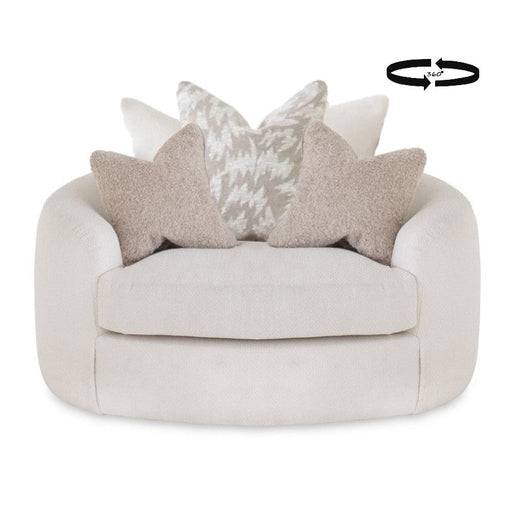 Portobello Swivel Chair - Choice Of Fabrics - The Furniture Mega Store 