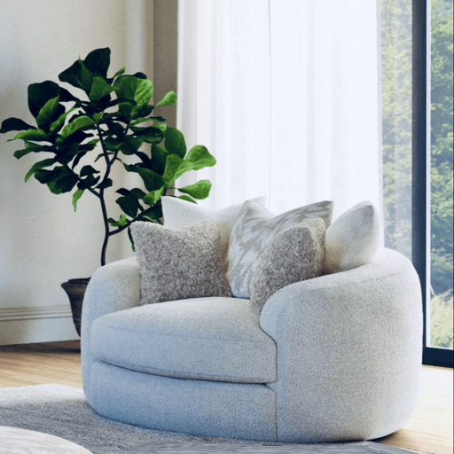 Portobello Swivel Chair - Choice Of Fabrics - The Furniture Mega Store 