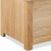 Bevel Natural Solid Oak Blanket Box - The Furniture Mega Store 