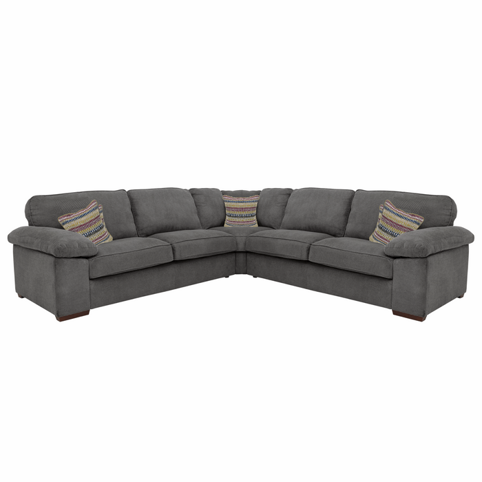 Dexter Fabric Corner Sofa Collection - Choice Of Fabrics & Feet - The Furniture Mega Store 