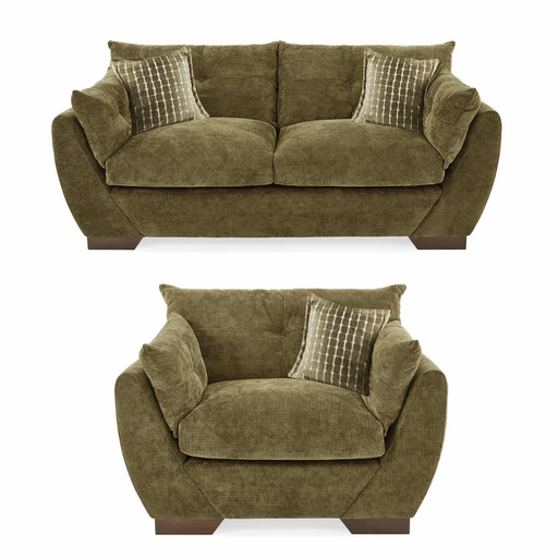 Harrogate 3 Seater Sofa & Love Chair Set - Choice Of Fabrics - The Furniture Mega Store 