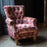 Serpentine Buttoned Chesterfield Wing Chair - The Furniture Mega Store 