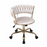 Camelia Cream & Gold Office Chair - The Furniture Mega Store 