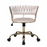 Camelia Cream & Gold Office Chair - The Furniture Mega Store 