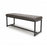 Archie Grey Leather Effect Dining Bench - 120cm - The Furniture Mega Store 