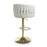 Bellaire Cream Textured Chenille & Gold Bar Stool - The Furniture Mega Store 