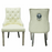 Majestic Cream Faux Leather Dining Chairs - Sold In Pairs - The Furniture Mega Store 