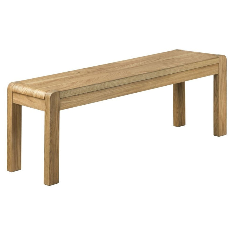 Bakerloo Oak Dining Bench 130cm The Furniture Mega Store