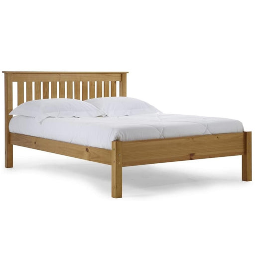 Miles Low Foot End Small Double 4ft  Bed - Pine - The Furniture Mega Store 