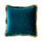 Emerald Ombre Fringe Velvet Cushion 45 X 45cm - The Furniture Mega Store 