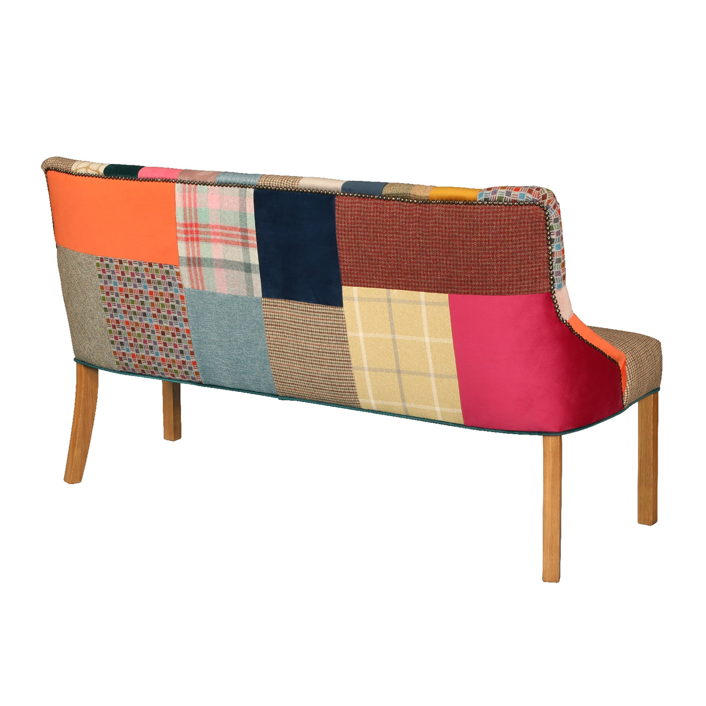 Stanton Patchwork Dining Bench | The Furniture Mega Store