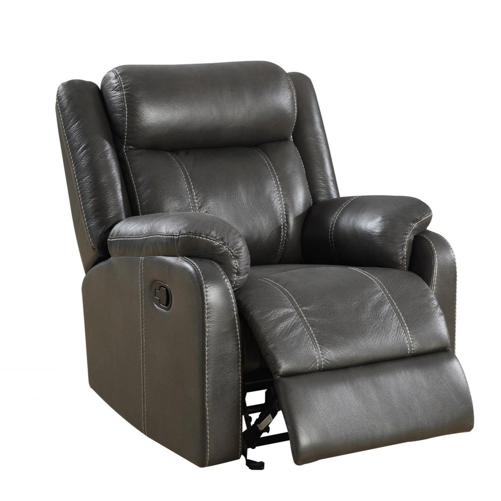 Leeds 3 Seater Recliner Sofa & 2 Armchairs Set - Gun Metal Grey | The ...